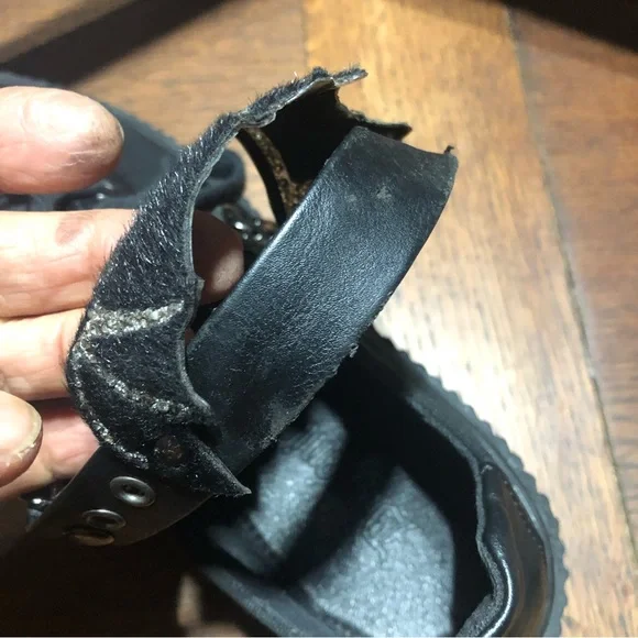 Women’s Black Platform Lace-Up Sneakers - Picture 9 of 13